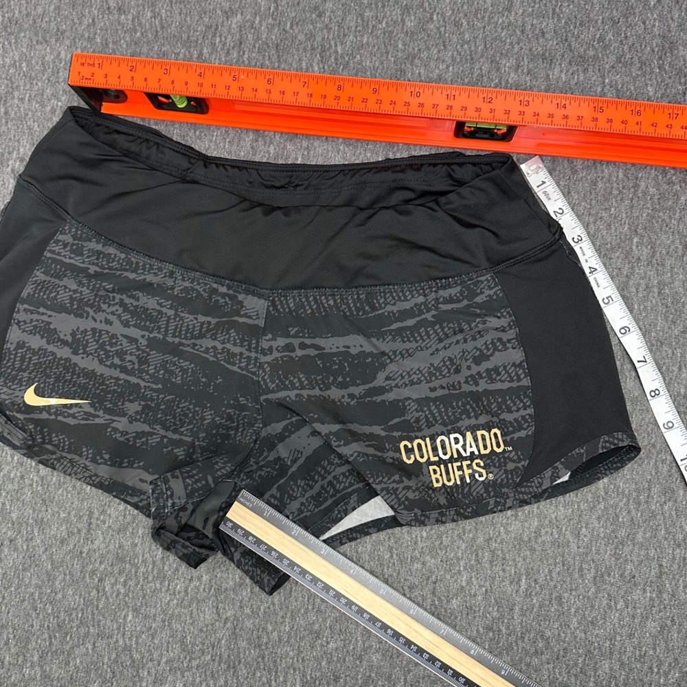 Nike Colorado Buffs Running Shorts Dri-FIT Athletic Gym Black Medium - Picture 7 of 9